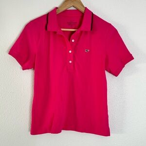 Vineyard Vines Women's Pink Short Sleeve Heritage Pique Polo Size XS